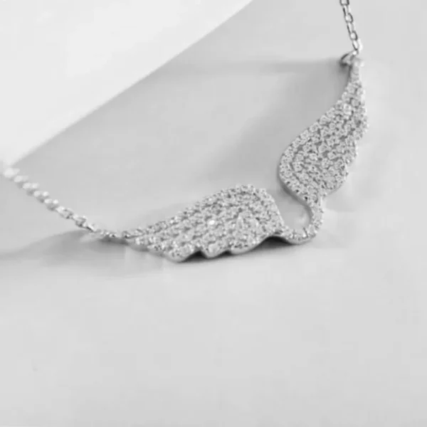 Premium Women’s Angel Wings Pendant Necklace Jewelry - Image 3