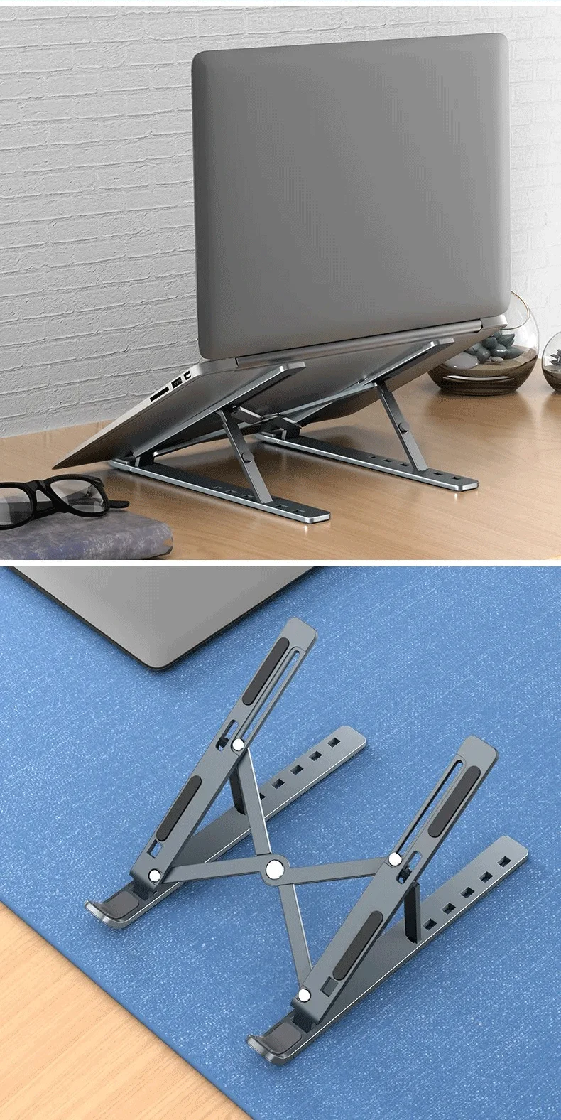 Adjustable Foldable Aluminum Laptop Stand - Image 19