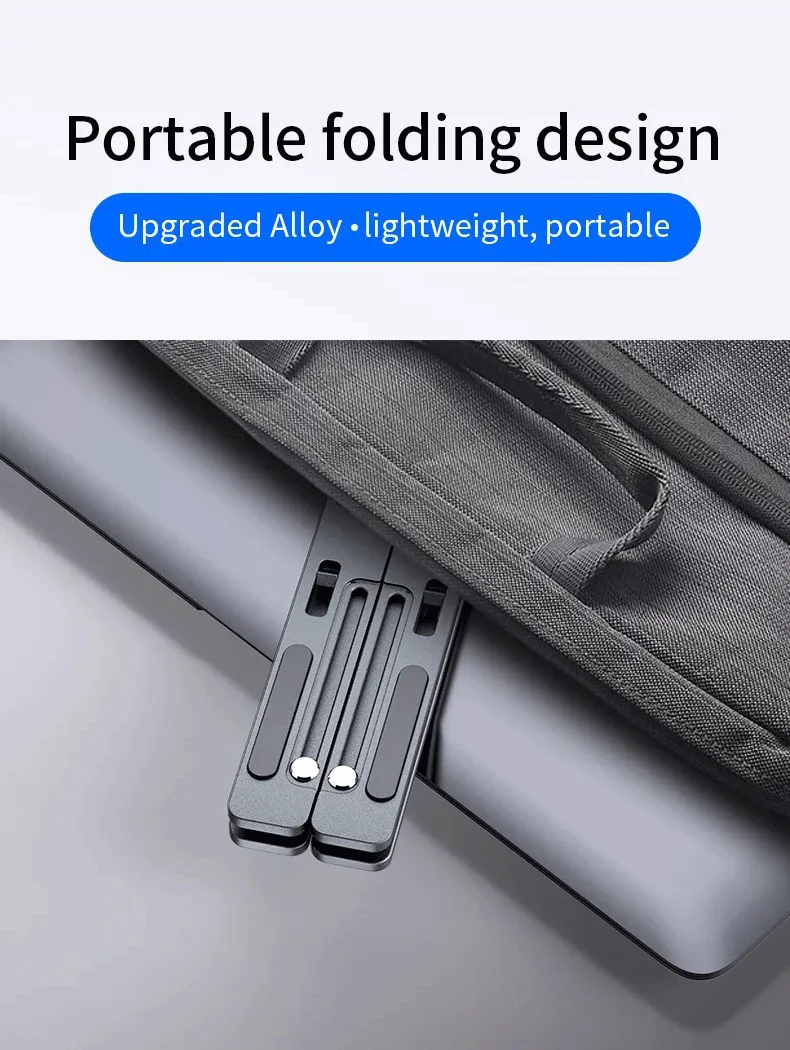 Adjustable Foldable Aluminum Laptop Stand - Image 13
