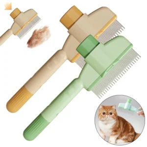 Cat Grooming & Massage Brush – Professional Hair Removal Comb