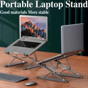 Adjustable Foldable Laptop & Tablet Stand with Heat Sink