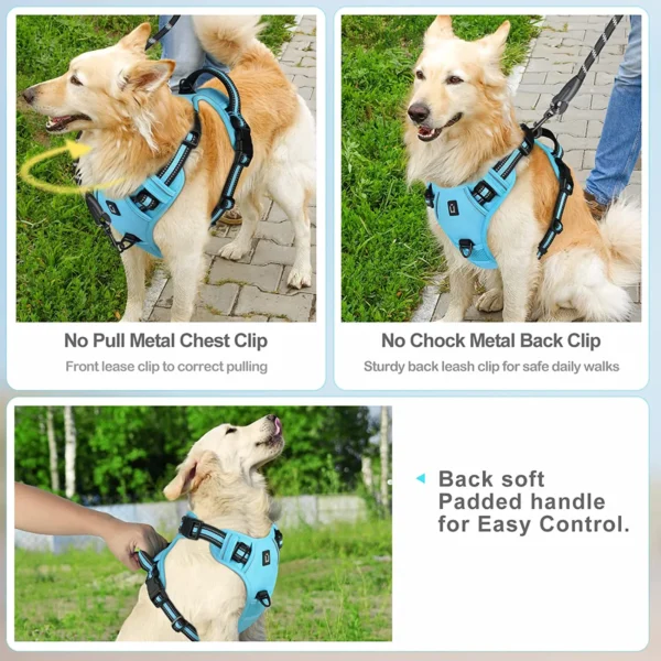 No Pull Dog Harness – Adjustable Soft Padded Pet Vest - Image 4