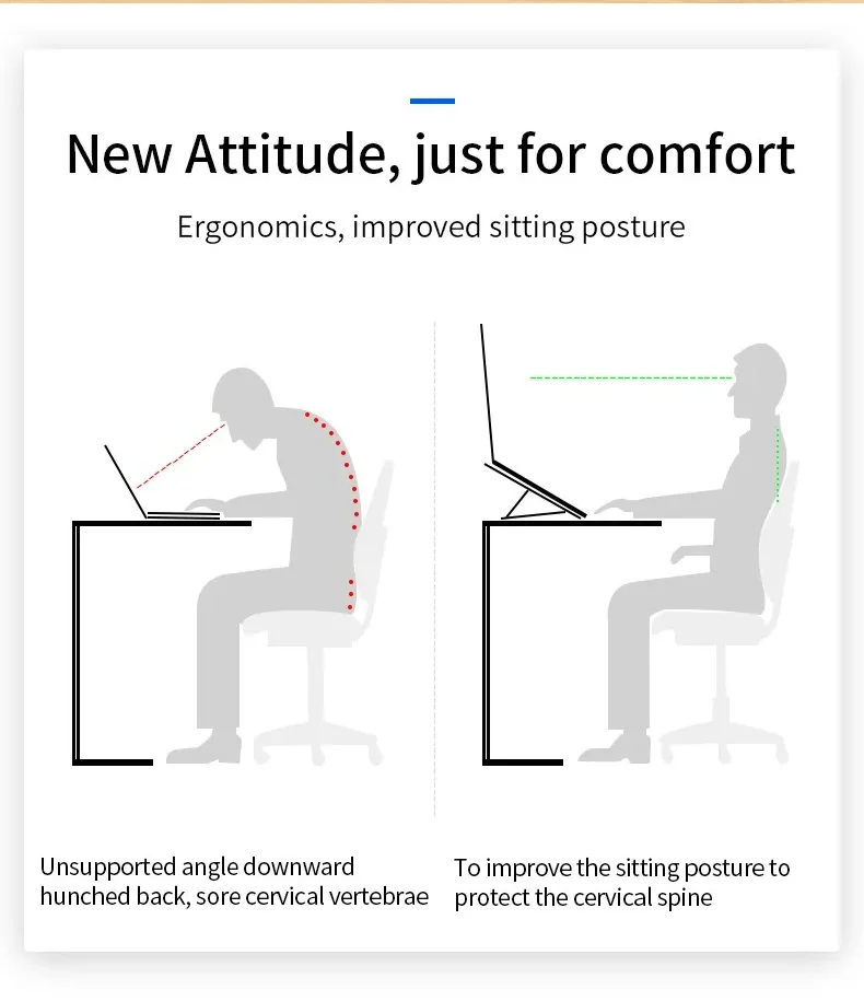 Adjustable Foldable Aluminum Laptop Stand - Image 12