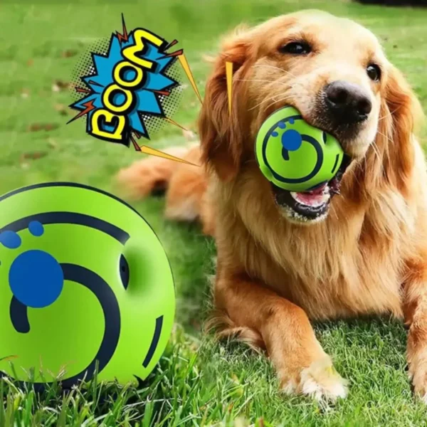 Interactive Dog Ball Toy – Wobble Wag Glow & Squeak - Image 9