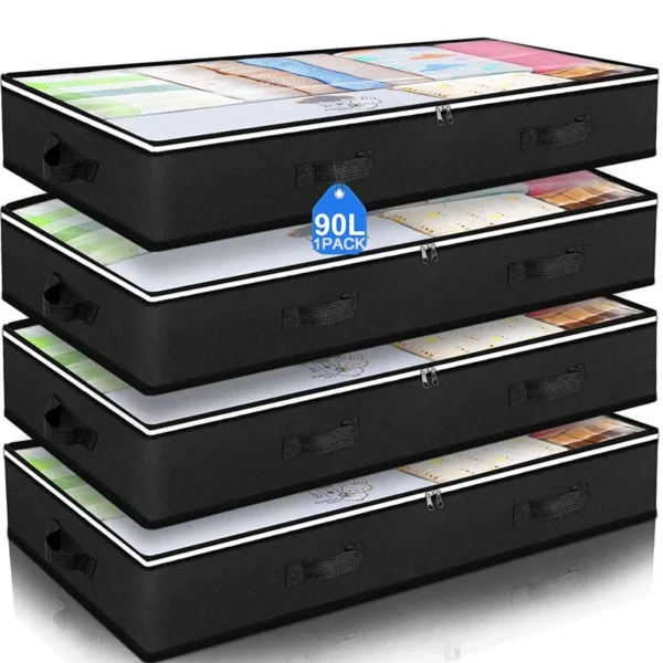 Foldable Non-Woven Underbed Quilt Storage Bag - Image 3