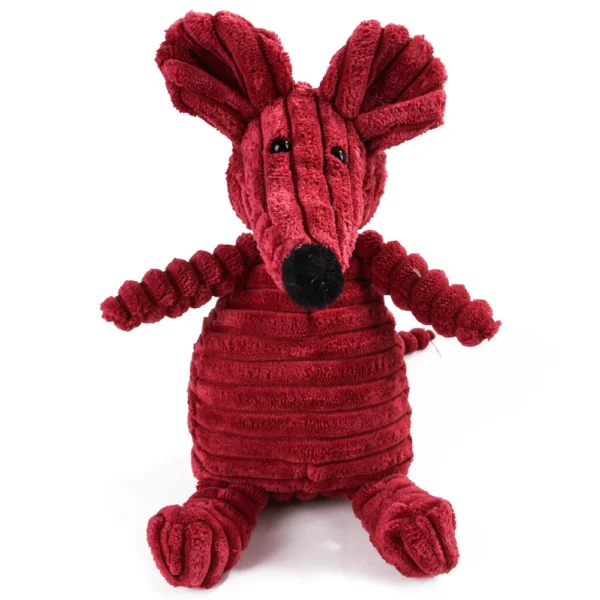 Corduroy Plush Dog Toy – Molar Training & Squeaky Fun - Image 14