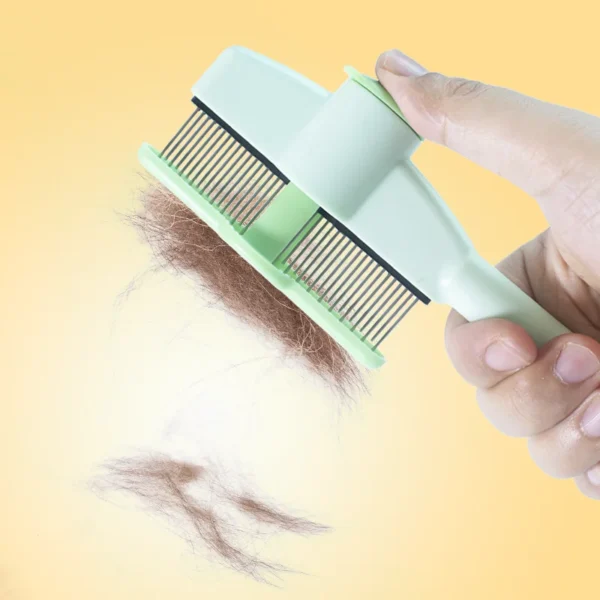 Cat Grooming & Massage Brush – Professional Hair Removal Comb - Image 2