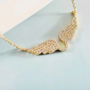 Premium Women’s Angel Wings Pendant Necklace Jewelry