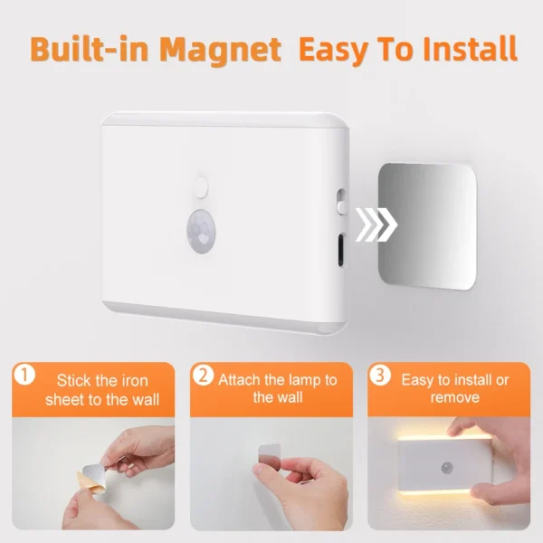LED Motion Sensor Night Light with 3 Modes - Image 2