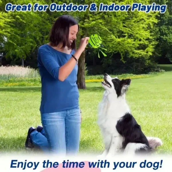 Interactive Dog Ball Toy – Wobble Wag Glow & Squeak - Image 14