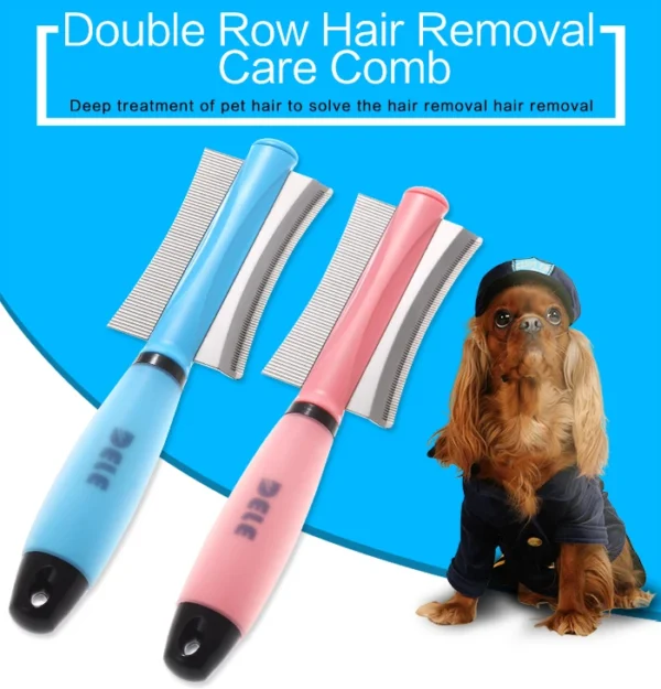 Double-Sided Pet Hair Comb – Easy Deshedding Brush for Cats & Dogs - Image 14