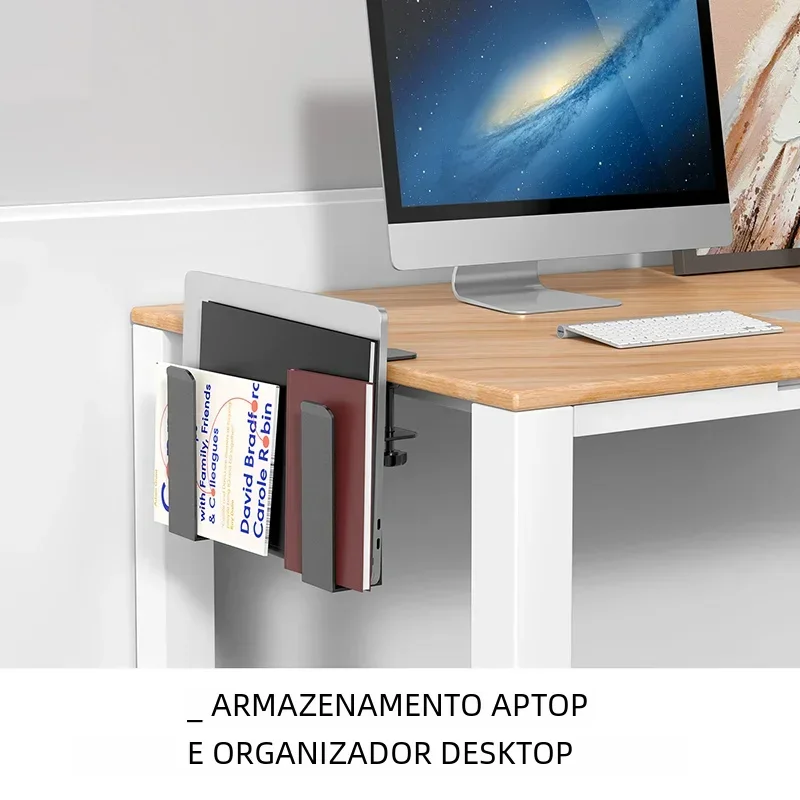 Aluminium Laptop Storage Stand with Charging Tray - Image 3