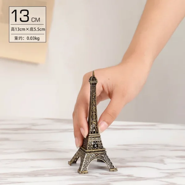 Bronze Eiffel Tower Metal Statue Home Decor Figurine - Image 8