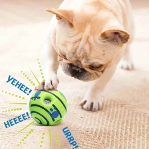 Interactive Dog Ball Toy – Wobble Wag Glow & Squeak