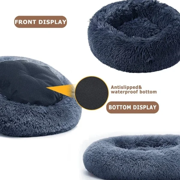 Super Soft Round Pet Bed for Dogs & Cats – 40–90cm Plush - Image 25