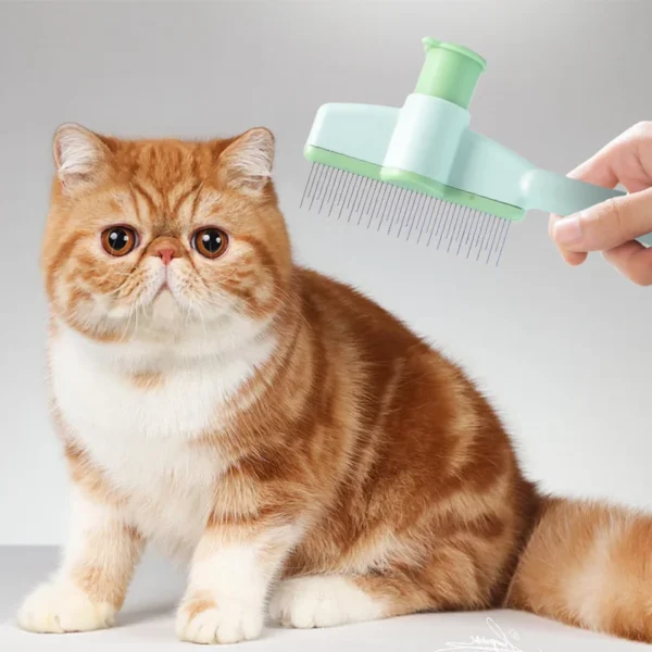 Cat Grooming & Massage Brush – Professional Hair Removal Comb - Image 4