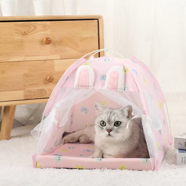 Cozy Pet Tent Bed for Cats – Warm Winter Sofa & Cushion - Image 10