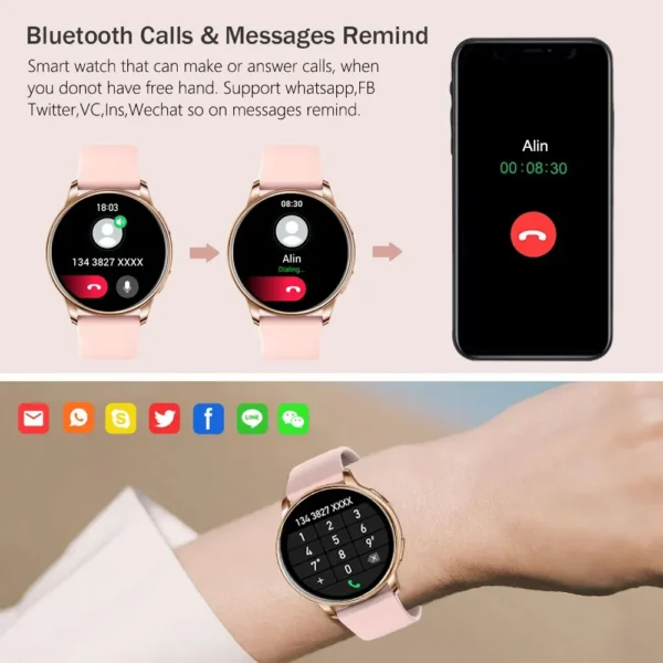 MEVADEN Y22 Bluetooth Smartwatch with Call & Fitness Tracker - Image 4