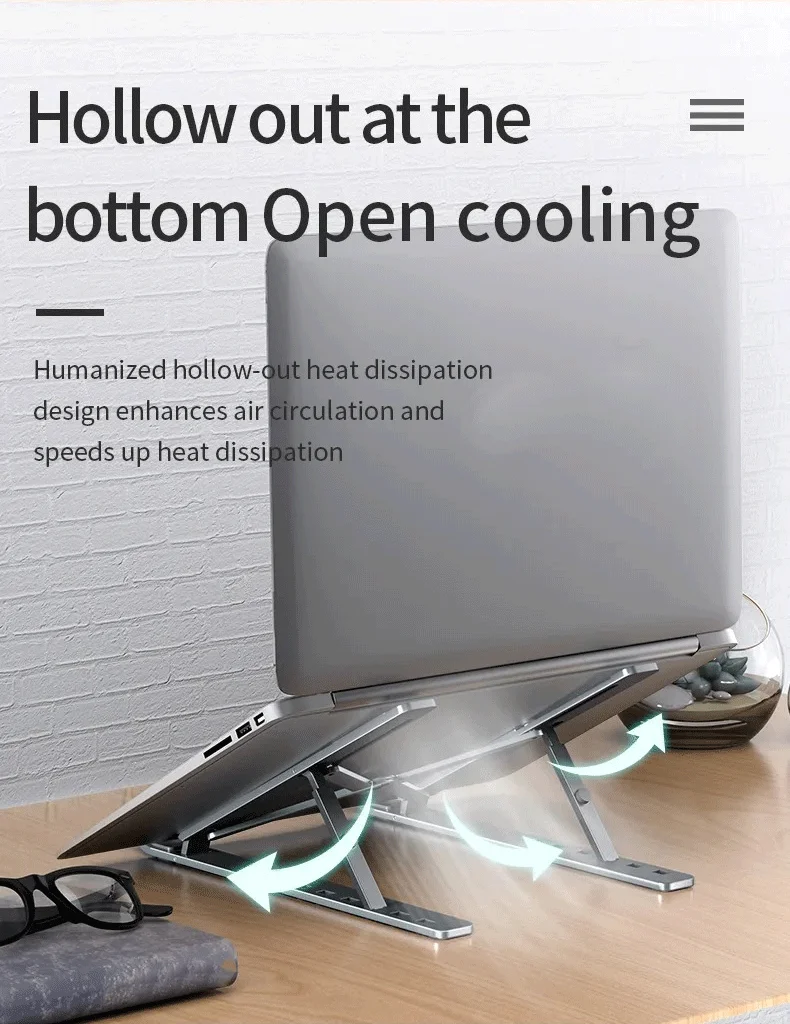 Adjustable Foldable Aluminum Laptop Stand - Image 16
