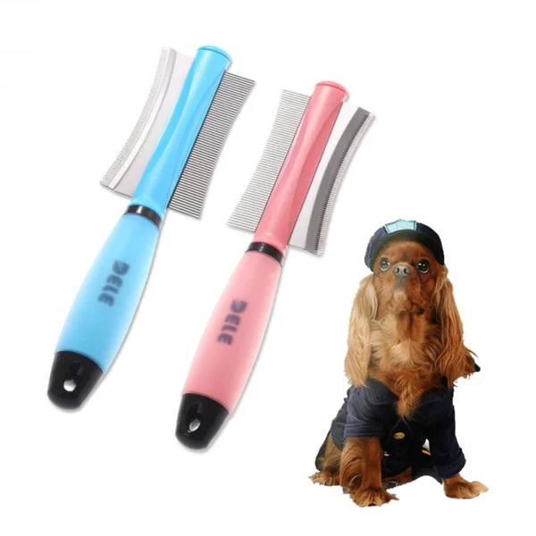 Double-Sided Pet Hair Comb – Easy Deshedding Brush for Cats & Dogs - Image 2