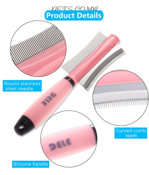 Double-Sided Pet Hair Comb – Easy Deshedding Brush for Cats & Dogs - Image 16